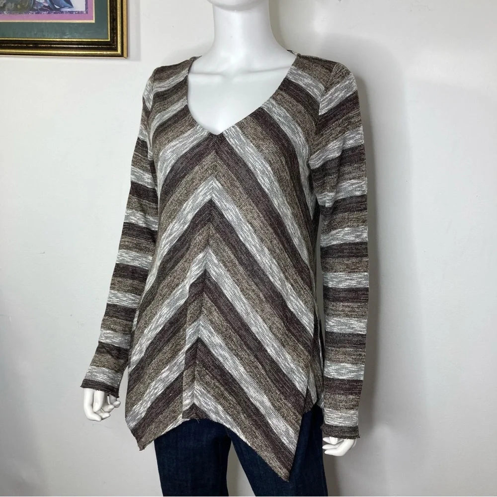 Knox Rose ✨ Cozy Chevron Tunic – Effortless Boho Vibes ✨ - Picture 5 of 12